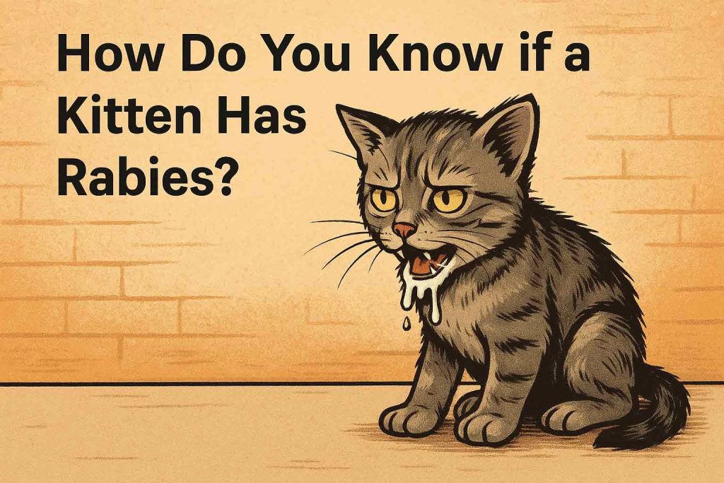 how do you know if a kitten has rabies
