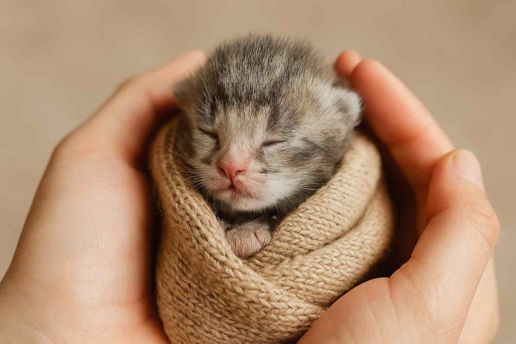 how to care for a newborn kitten