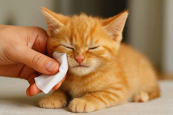 Cleaning a Smelly Kitten
