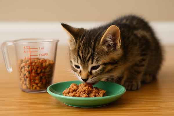 how much should a kitten eat