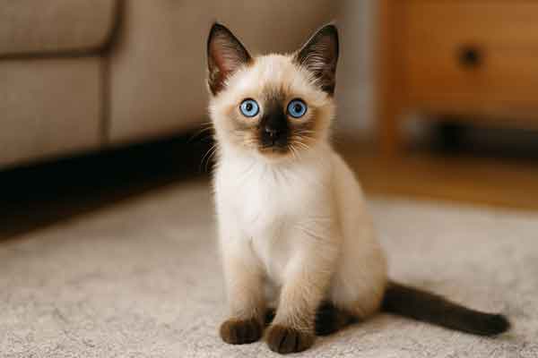 a siamese kitten
