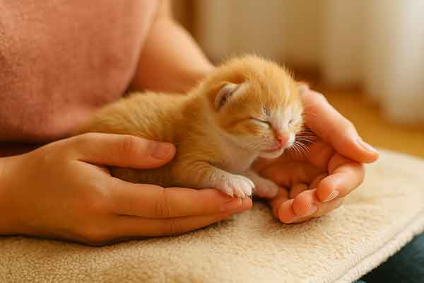 an infant kitten